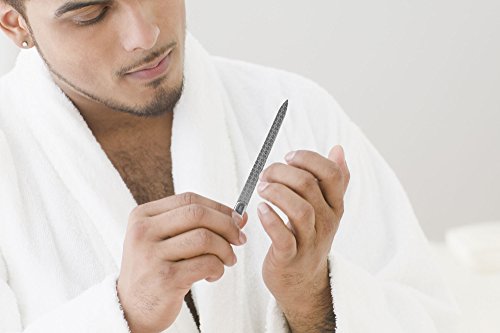 K-Pro Nagelfeile aus Edelstahl – Grobe und Feine Körnung – Edelstahlfeile zum Fingernägel feilen - 2
