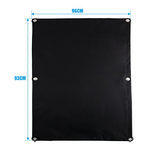 AuraLum® 96x93cm Thermo Dachfenster Sonnenschutz Verdunkelungsrollo für Velux Dachfenster aus 100% Polyester mit Krafthaftsaugern und Silber Thermo-Beschichtung - 2