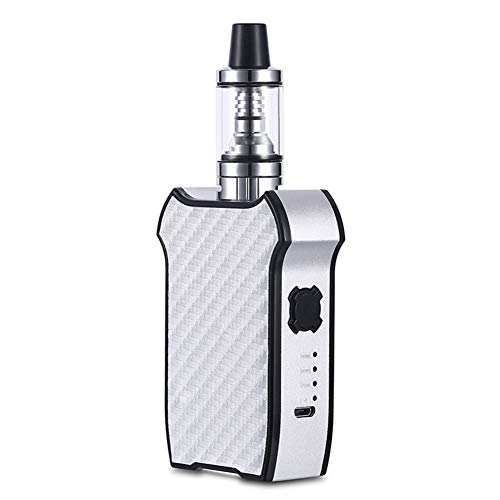 Yeleo Trosetry Cigarettes Électroniques Kit Complet, 80W Batterie Intégrée de 2200 mAh+3,5ml Top Fill Atomiseur+ Résistance 0,3 Sub oHm Ecran LED Sans Nicotine et Sans Tabac(Argent)
