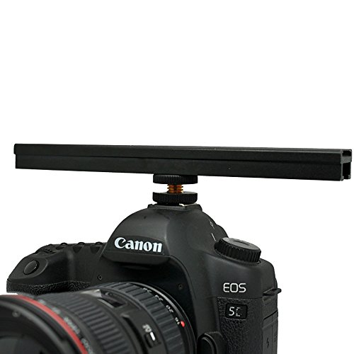 ATian Adjustable 8" Rail 20cm Flash Bracket Hot/Cold Shoe Extension for Led Video light Microphone - Image 6