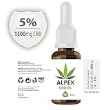 CBD-Öl 5 Prozent 30ml - in Bio-Hanföl gelöst - CBD...