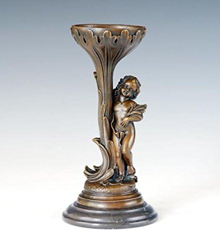 Copper crafts candlesticks ornaments European girls candle holder