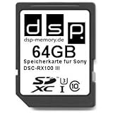 DSP Memory Z-4051557427181 64GB Ultra High Speed Speicherkarte f&uuml;r Sony DSC-RX100 III Digital Kamera