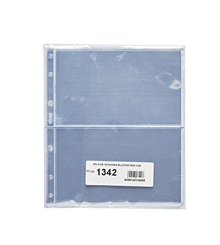 Pardo 134200 - Pack 10 fundas billetes universales 2 departamentos Pardo 134200 - Pack 10 fundas billetes universales 2 departamentos