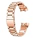 Produktbild Fcostume Ersatzarmband aus Edelstahl Smart Watch-Gurtband Für Fitbit Charge 3 (Rose Gold)