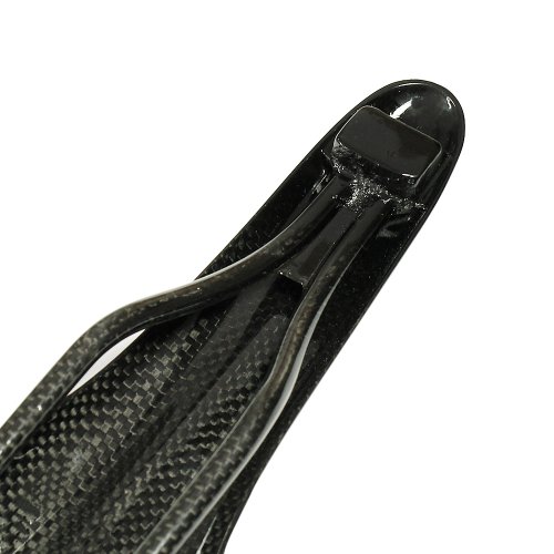 Mountainbike Sattel, Alle Kohlefaser 3K Glossy Fahrradsattel für Stadt/Rennrad/MTB (Mountainbike)/BMX, Schwarz, iParaAiluRy - 5