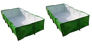 Rectangular HDPE Grow Bags 3FeetX2FeetX1Foot - 2Pcs Set