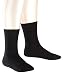 FALKE Boy's Family Plain Calf Socks, Black, 35-38