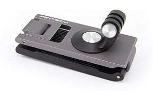 PGYTECH Mochila Correa Soporte Clip para dji OSMO Action 5 Pro/4/3/Pocket, para GoPro 13/12/11/10, para Insta360 Action Camera Gimbal Accesorios Ajustable Almohadilla de Hombro y Base Giratoria 360°