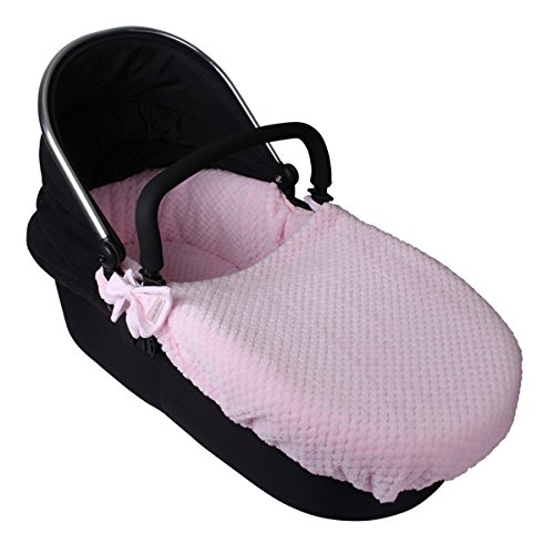 Clair de Lune Honeycomb Cozy Carry Cot Covers (Pink)