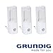 Produktbild GRUNDIG LED 3er Nachtlicht Nachtlampe Orientierungslicht Steckdose Leuchte Lampe Set