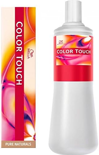 Wella Color Touch Pure Naturals Black 2/0 - 60ml &amp; Wella Colour Touch Emulsion 4% 500ml