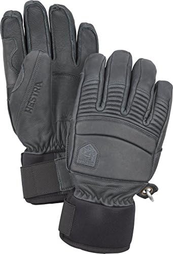 Hestra Leather Fall Line - Short Freeride 5-Finger Snow Glove with Superior Grip for Skiing, Snowboarding and Mountaineering