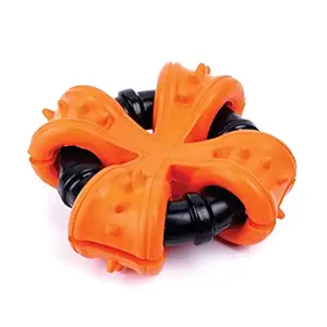 Goofy Tails X-Tyre Chew Toy for Dogs | Nylon and Natural Rubber Toy | Aggressive Chewer Dog Toy | Non Toxic, Durable Tough Toy | Fetch, Play, Tug Tyre Toy for Dogs