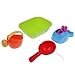 Produktbild Homyl 4pcs Mini Gießkanne, Wasserrad, Becken Wasserpfanne Gartengeräte Strandspielzeug perfekt für Kinder Rollenspiel - # 1