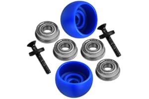 GPM RACING LOS264003 Promoto-MX Upgrades Side Wheel Replacement Lean Bar Wheel Set For LOSI 1:4 Promoto-MX Motorcycle Dirt Bike RTR FXR LOS06000 LOS06002 - Blue