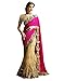Surat Tex Pink & Cream Color Lycra & Net Embroidered Party Wear Saree with Blouse Piece-K413SEST-16 RS.809.00