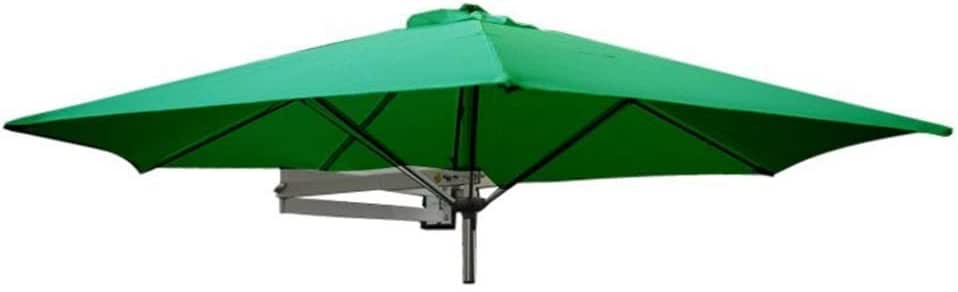 Lnddp Parasols Wall Mount Patio Umbrella With Aluminium Pole Outdoor Garden Yard Balcony Tilting Sunshade Umbrella O 7ft 220cm Color Green Amazon Co Uk Sports Outdoors