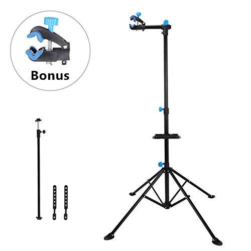 Preisvergleich Produktbild FahrradreparaturstäNder, Tragbarer Fahrradreparaturständer Höhenverstellbar Fahrradreparatur-Workstand-Werkzeugab...