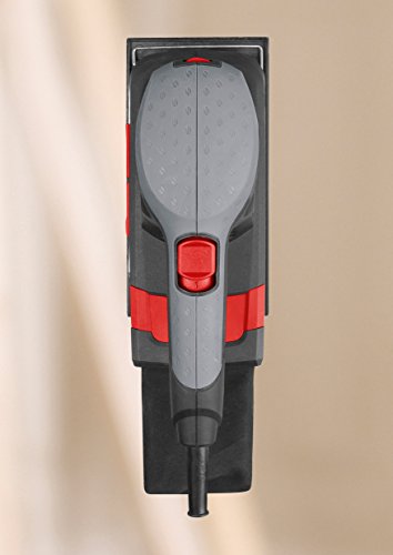 Skil Schwingschleifer 7348 AA (160W, 92 x 185 mm, Variable Drehzahl, Klett- und Klemmsystem, Staubsauger-Anschluss + Staubbeutel, +3 tlg. Schleifpapierset) - 8