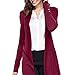 Produktbild Soupliebe Strickjacke für Damen mit Langen Ärmeln in unifarbenem Button Outwear Mantel Jacken Mäntel Sweatjacke Winterjacke Fleecejacke Steppjacke