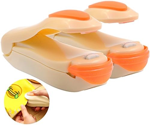 2-PACK Mini Bag Heat Sealer Capper, Plastic Bag Sealing Machine, Sealer Seal Packing Plastic Bag Kit for Food Saver