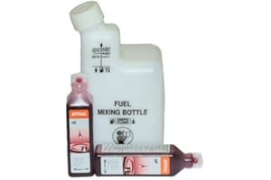 2 x dwusuwowa saszetka na olej Stihl i butelka do mieszania paliwa/benzyny do piły łańcuchowej