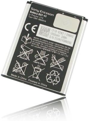 ORIGINAL BATTERY SONY-ERICSSON BST - 43 XPERIA X2, J10I, J20I-U100 1000 mAh LI-ION BULK FOLLOWS COMPATIBILITY '..