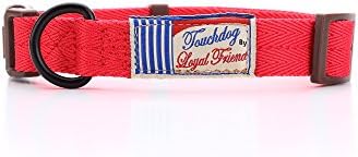 Durable Safe Adjustable Strong Nylon Rope Dog Leash And Collar Set Lead With Comfortable Foamed Handle Great For Walking Training (M/less than 35lbs)