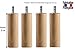 Produktbild Wood Select Set 4 Füße 35 cm Natur Different Typ-Befestigung, Befestigung mit Gewindestift M 10, lang, Fixation Tige M10 Longue, Fixation Tige filetée Plus Large: M10 Longue