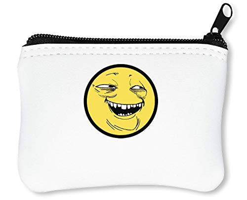 Preisvergleich Produktbild Smile Creepy Meme Reißverschluss-Geldbörse Brieftasche Geldbörse