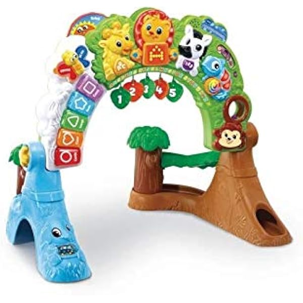Portique Arche Dactivites Centre Deveil Pour Bebe Vtech Baby Safari Multiactivites Poupees De Chiffon Peluches Jeux Et Jouets