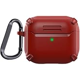 Coverzone Airpods Pro/Pro 2 ve 3.Nesil Uyumlu Kulaklık Kılıfı - Dayanıklı Fundamental Toz ve Kirden Koruyan Kılıf (Kırmızı)