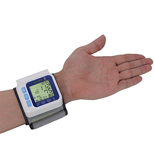 Wrist Automatic Blood Pressure Monitor, 2 User Modes, Each With 99 Memory Capacity With Voice Prompts