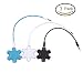 Produktbild Wheatefull 3,5 mm 1 bis 5 Stereo Audio Sound Headphone Headset Kopfhörer Splitter Adapter Konverter Anschluss Musik Sharing Gerät für iPhone, iPad, Samsung-Geräte, Smartphone und Tablets, jeden anderen 3,5 mm Klinke Port Media Player (Blau + Weiß + Schwarz)