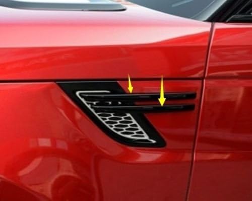 Side Fender Air Vent Outlet Trim For Land Rover Range Rover Sport 2014-2016-Black