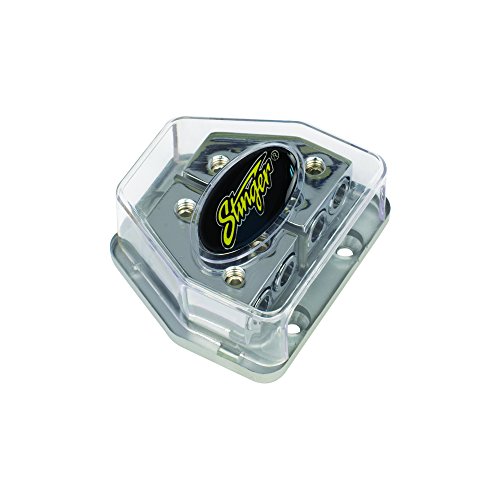 STINGERSPD570 PRO Series Maxi Fused Power/Ground Distribution Block with One 4 Gauge Input and Two 8 Gauge Outputs