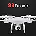 Produktbild Drohne mit Kamera Live Übertragung, WIFI FPV Drone 2.0MP 720P HD Kamera, 2.4G 4CH 6-Achsen, Selfie Faltbare, Höhe Halten, APP Control, RC Quadcopter, Ferngesteuerte Helikopter Spielzeug Hobbies (Weiß)