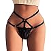 Produktbild VENMO Sexy Hohe Taille G-String Kurze Pantie Nahtlose Unterwäsche, Hohe Taille G-String Kurze Pantie Thong Elegant, Bequeme Dessous Spitze Unterwäsche Spitze Shorts Playsuit Nachtwäsche (Black, L)