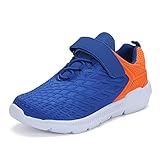  AFFINEST Unisex-Kinder Sportschuhe Fashion Seakers Breathable Leuchtschuhe Freizeitschuhe Jungen Outdoor Schuhe mit Multicolor(Blau,33)