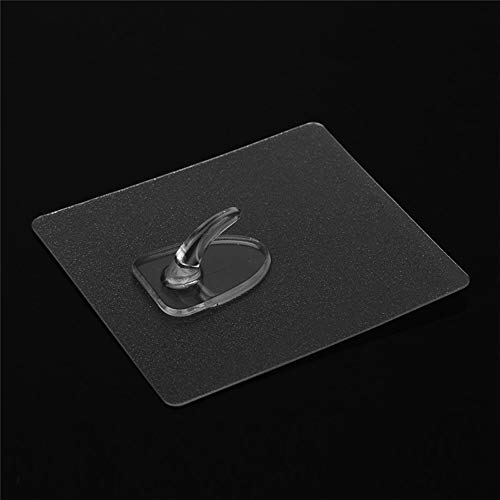 Preisvergleich Produktbild Haken, transparent, nahtlos, selbstklebend, wasserdicht, für Küche und Badezimmer, 6 Stück