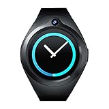 LanLan Smart Watch Round Dial Plug in Karte Smart Watch 3G Android 4 Core Schrittz?hler mit Call Photo Funktion