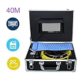 [Tragbares und langlebiges Design] --- Die Größe der Abwasserkanalkamera beträgt 23 mm x 120 mm (0,9 Zoll) und ist leicht zu φ1 - 8 Zoll (25 - 200 mm) durchzulassen. Alle Pipe-Inspection-Kameras sind in einem tragbaren, tragbaren Paket erhältlich.