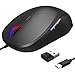 Produktbild USB Wired Maus 4000 DPI 6 Tasten Gaming Maus mit Tpy C Port Optische Mäuse 4 DPI Stufen RGB LED ergonomisches Design Office Mouse für PC Laptop iMac Macbook Chromebook USB-Kabel 150 cm