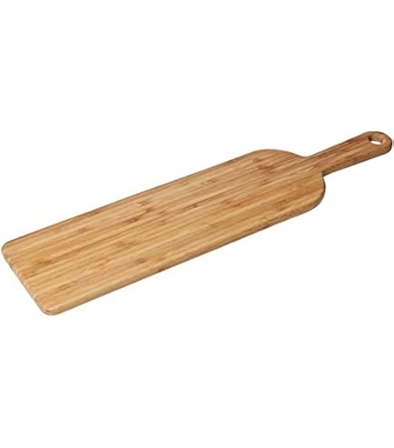 Planche à Découper Bambou Avec Poignée – Zeller Present 57 Cm, Hygiénique Et Résistante Pour Cuisine