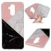 Produktbild 2X Handy Silikonhülle für Huawei Mate20 lite, Stoßfest Schutz Tasche Weich TPU Gel Bumper Etui Dünn Cover Case (Rosa Schwarz) Kratzfest Anti Fingerabdruck, mit 2 Tier Kable