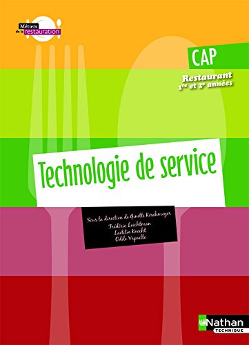 Technologie de service - CAP Restaurant francais