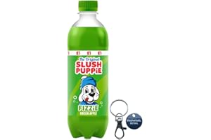 PAPAVAL RETAIL Slush Puppie Pack of 12X500ml with Key Ring (Green Apple)