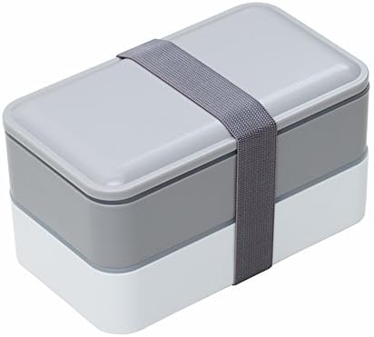 Bento Box/Lunch Box,MACDIAZ Microwave Bento Lunch Boxes For Kids Adults,Japanese Bento,BPA Free,Cultery,Reusable,Portion Control,Lunch Container (GREY)