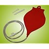 Red collapsible 1.2 litre home enema kit with clear tube and stopcock